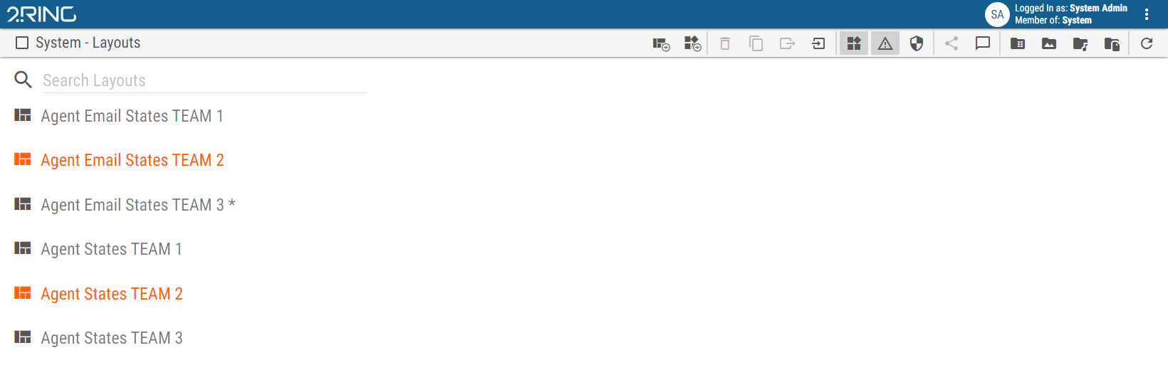 Working with the Layout List — 2Ring Dashboards & Wallboards Documentation